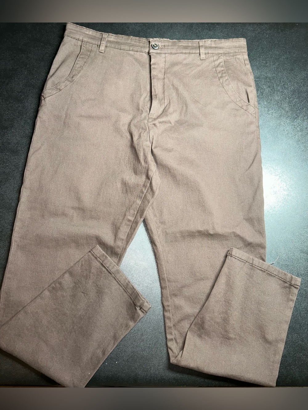 Peau De Loup Women’s Size 14 Fit Brown Chino Trousers